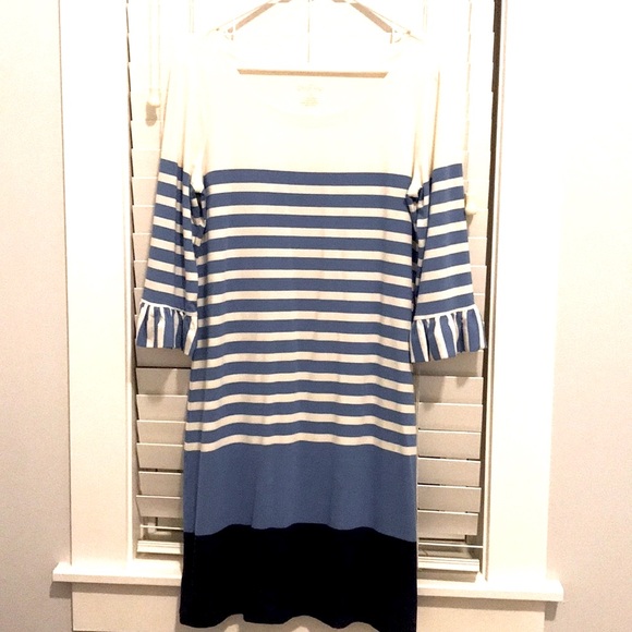 NWOT Lilly Pulitzer UPF50 Sophie Blue Ruffle Dress - Picture 4 of 4